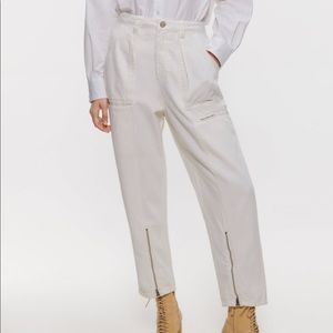 Zara Cargo Pants with zippers